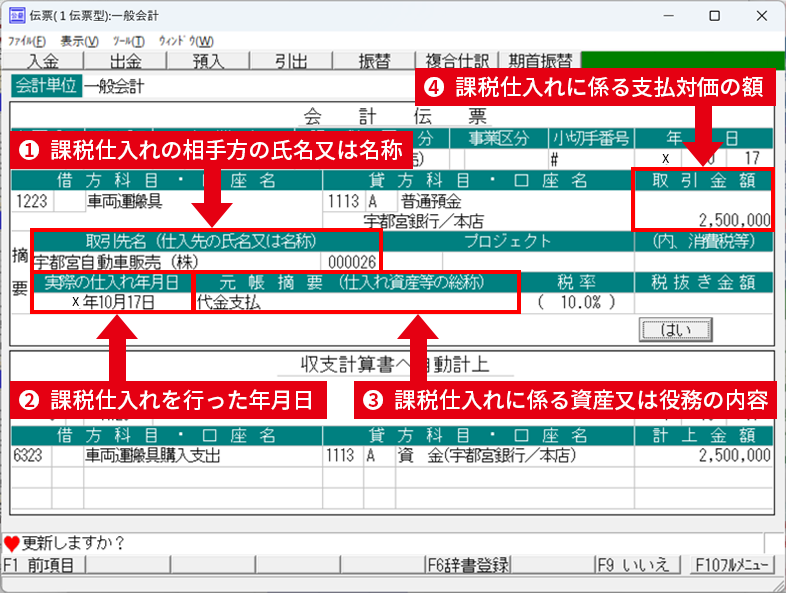 消費税の記帳要件に完全準拠